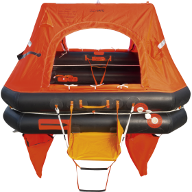 Océan Safety 8-seater offshore raft in 24-hour armament container