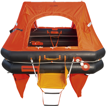 Océan Safety 8-seater offshore raft in 24-hour armament container