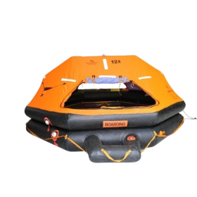 Océan Safety SOLAS Ultralite Balsa de alta mar para 12 personas en un contenedor de armamento de 24 horas