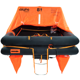 Raft Alpha Ocean Coastal Raft ISO9650-2 4 pessoas na bolsa