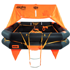 Balsa Alpha Ocean Balsa offshore ISO9650-1 4 personas en bolsa