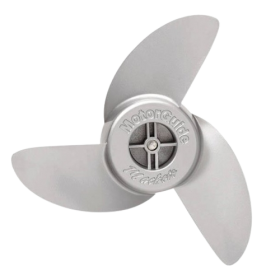 MotorGuide 3-blads aluminium Machete propeller 3,5"