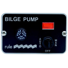 Rule On/Off/On 12V control panel with indicator light