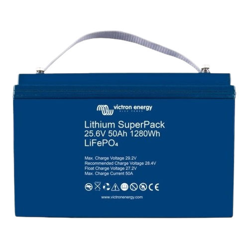 Batteria al litio Victron SuperPack 25,6 V/50 Ah (M8)