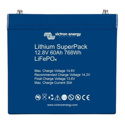 Batteria al litio Victron SuperPack 12,8 V/60 Ah (M6)