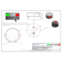 Lopolight Navigatielicht Bak-stuurboord combinatie - horizontale montage - zwart aluminium