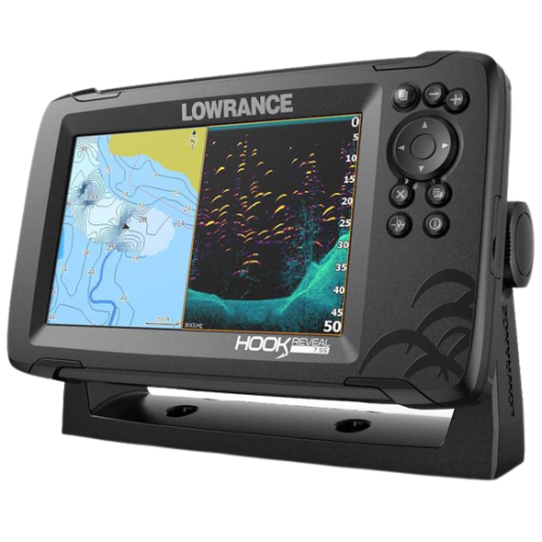 Lowrance HOOK Reveal 7 met TripleShot-sonde