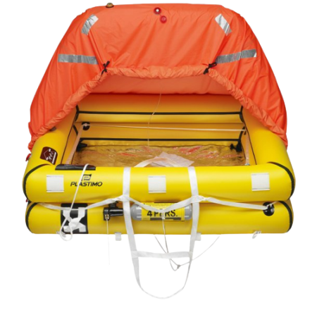 Jangada offshore Plastimo Transocean ISO 9650-1 4 lugares em Sup bag às 24h