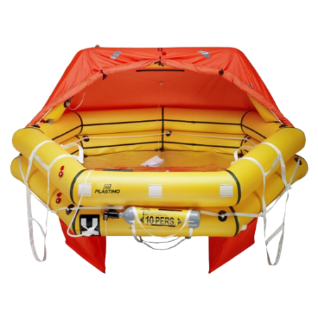 Plastimo Transoceanic offshore raft ISO 9650-1 10 places in container -24h