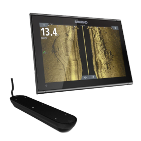 Auricular con pantalla táctil SIMRAD GO12 XSE de 12'' con sonda de imágenes activas 3 en 1