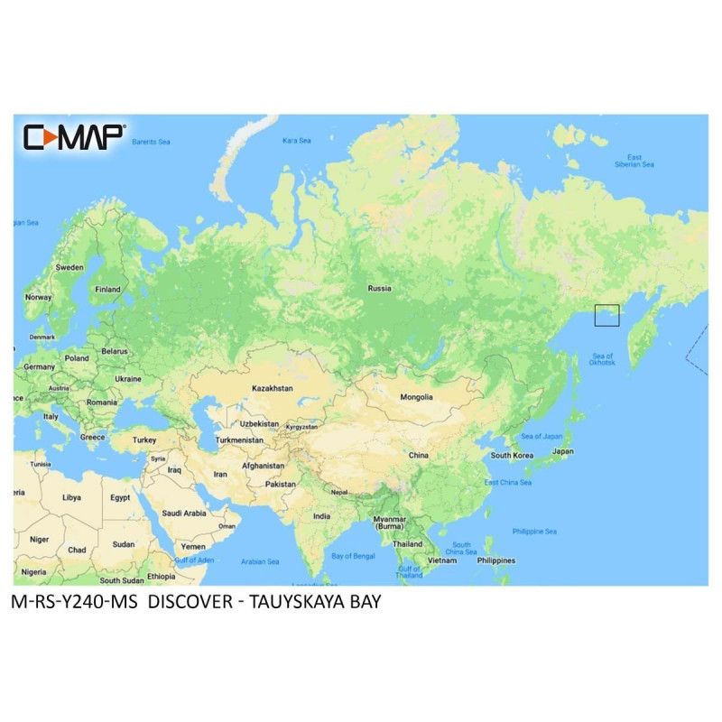 C-MAP Discover Chart - Tauyskaya Bay on the store Aquanautique.com