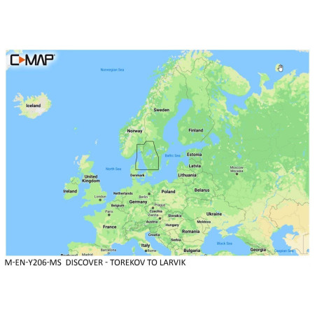 C-MAP Scopri la mappa - Da Torekov a Larvik