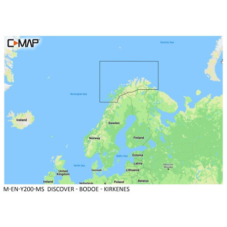 C-MAP Descubra o mapa - Bodoe - Kirkenes