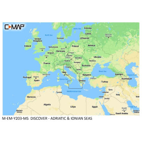 Carte C-MAP Discover - Mers Adriatique et Ionienne