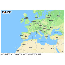 C-MAP Discover-Karte – westliches Mittelmeer