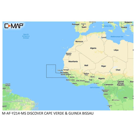 C-MAP Discover Chart - Cabo Verde e Guiné-Bissau