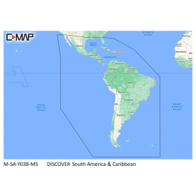 Carta C-MAP Discover - América del Sur y el Caribe