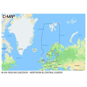 Mapa C-MAP Discover - Europa del Norte y Central