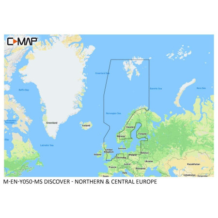 C-MAP Discover Map - Norte e Europa Central