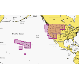 Karta över Navionics Platinum+ USA West