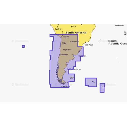 Carta Navionics Platinum+ Chile, Argentina e Isla de Pascua.