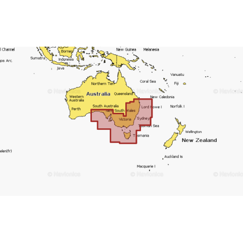 Carta Navionics Platinum+ Australia, sud-est