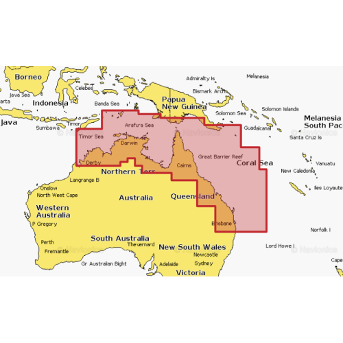 Carte Navionics Platinium+ Australie, Nord-Est