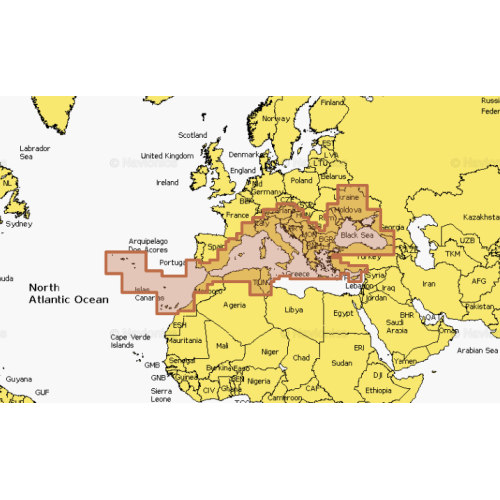 Carte Navionics Platinium+ Méditerranée & Mer Noire