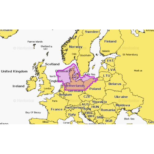 Navionics Platinum+ Kaart Denemarken & Duitsland, Noord