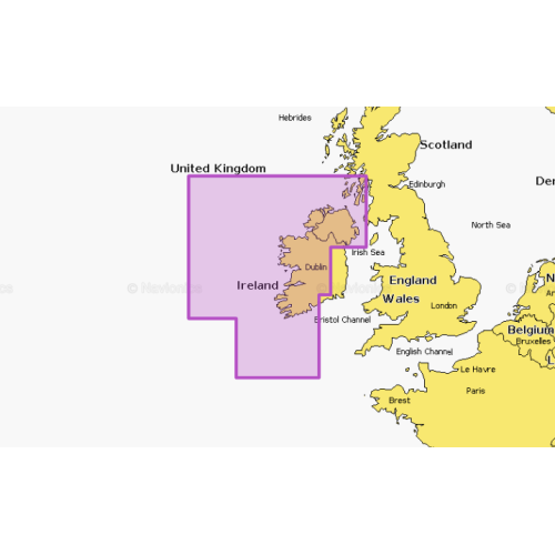 Carte Navionics Platinium+ Irlande, Côte Ouest