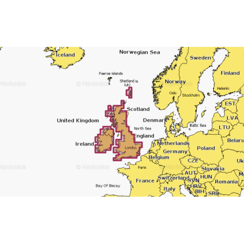 Carte Navionics Platinium+ Royaume-Uni & Irlande Lacs & Rivières