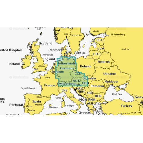 Carte Navionics Platinium+ Allemagne, Lacs & Rivières