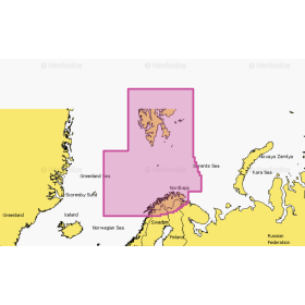 Carta Navionics Platinum+ Noruega, Vestfjorden para Svalbard