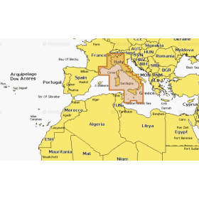 Carte Navionics Platinium+ Mer Méditerranée, Cen. & Ouest