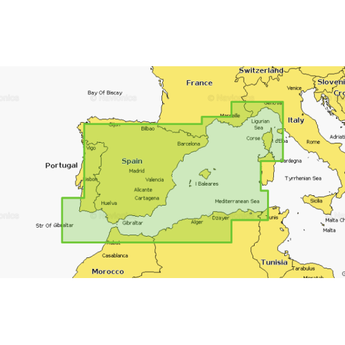 Carte Navionics Platinium+ Espagne, Côte Méditerranéenne