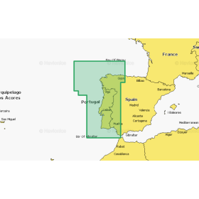 Mapa Navionics Platinum+ Portugal e Espanha, Noroeste