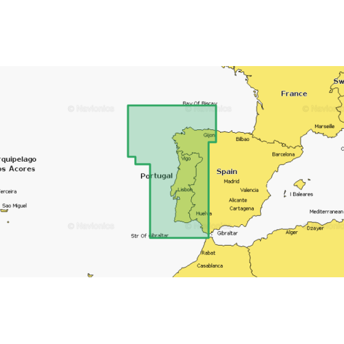 Carte Navionics Platinium+ Portugal & Espagne, Nord-Ouest