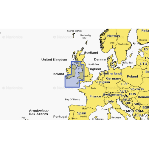 Navionics Platinum+ Irish Sea Chart