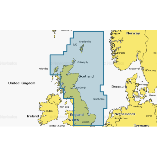 Carte Navionics Platinium+ Grande-Bretagne, Côte Nord-Est