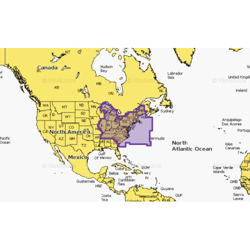 Carte Navionics+ USA Est