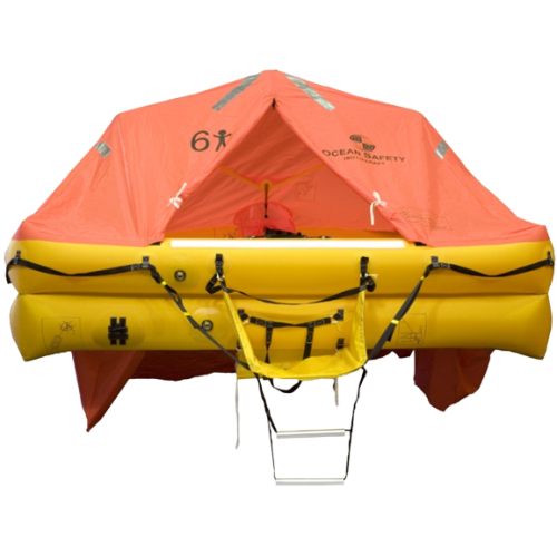 Océan Safety Ocean Ultralite balsa costera para 10 personas en bolsa de armamento de 24 horas